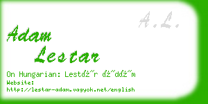 adam lestar business card
